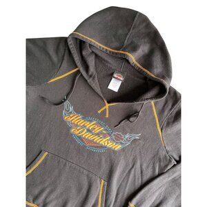 Harley-Davidson  Las Vegas  Mens Hoodie XL Black Orange Logo 50/50 Cotton Poly
